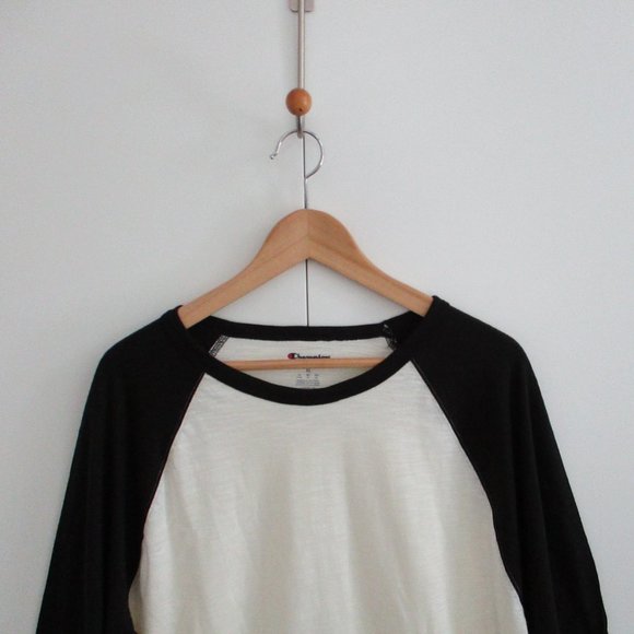 Champion Baseball Tshirt Raglan Size XL - Picture 5 of 12